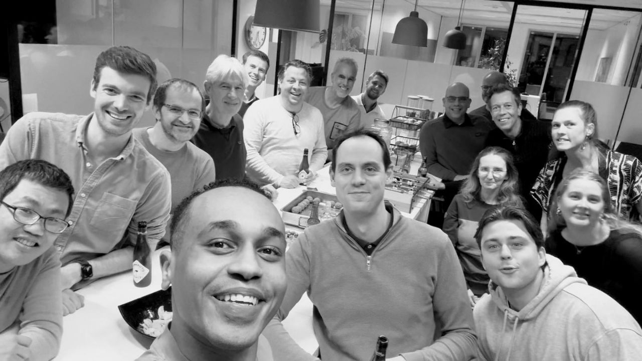 Mohamed Adil taking a goodbye selfie after quitting his job